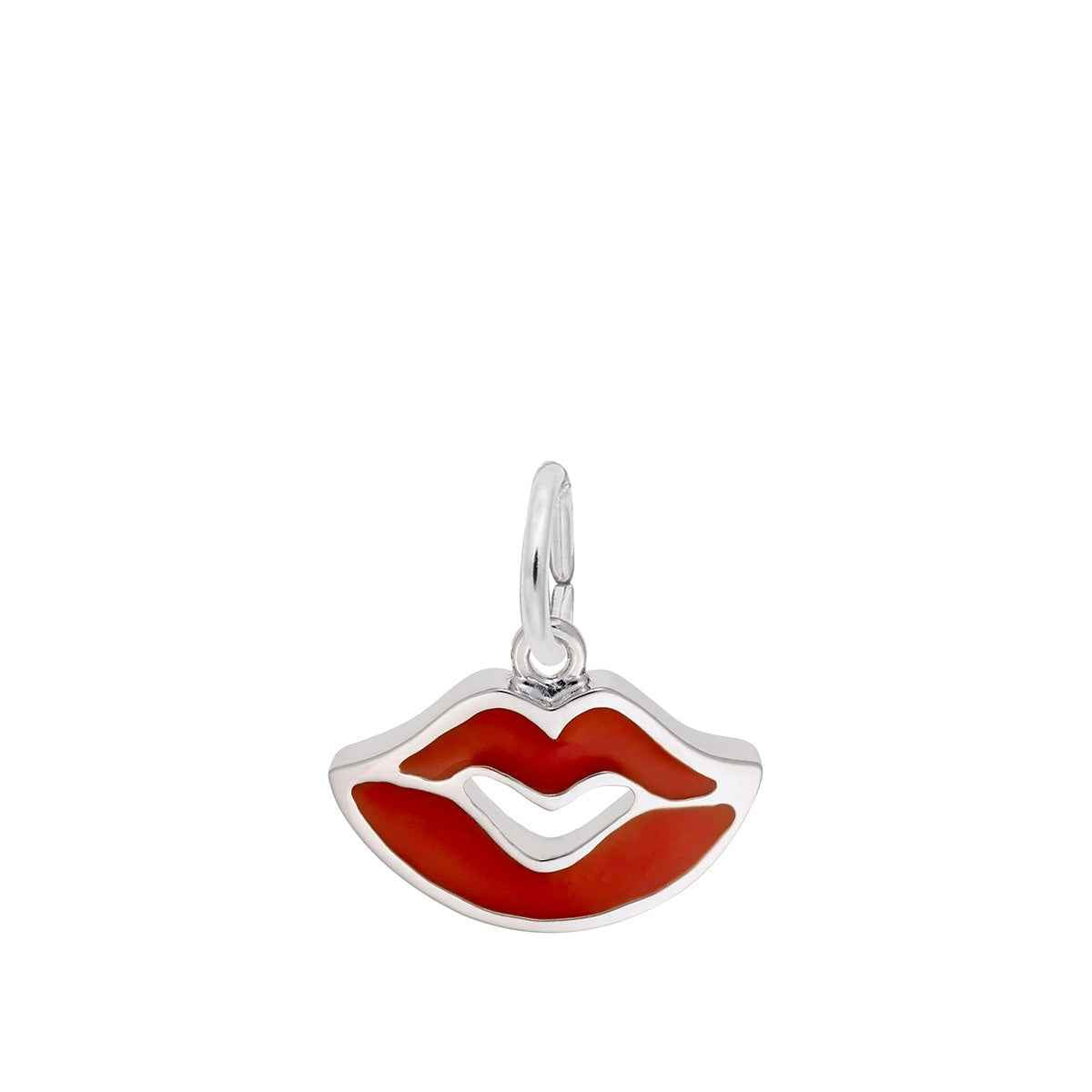 Sealed With A Kiss Charm in Sterling Silver