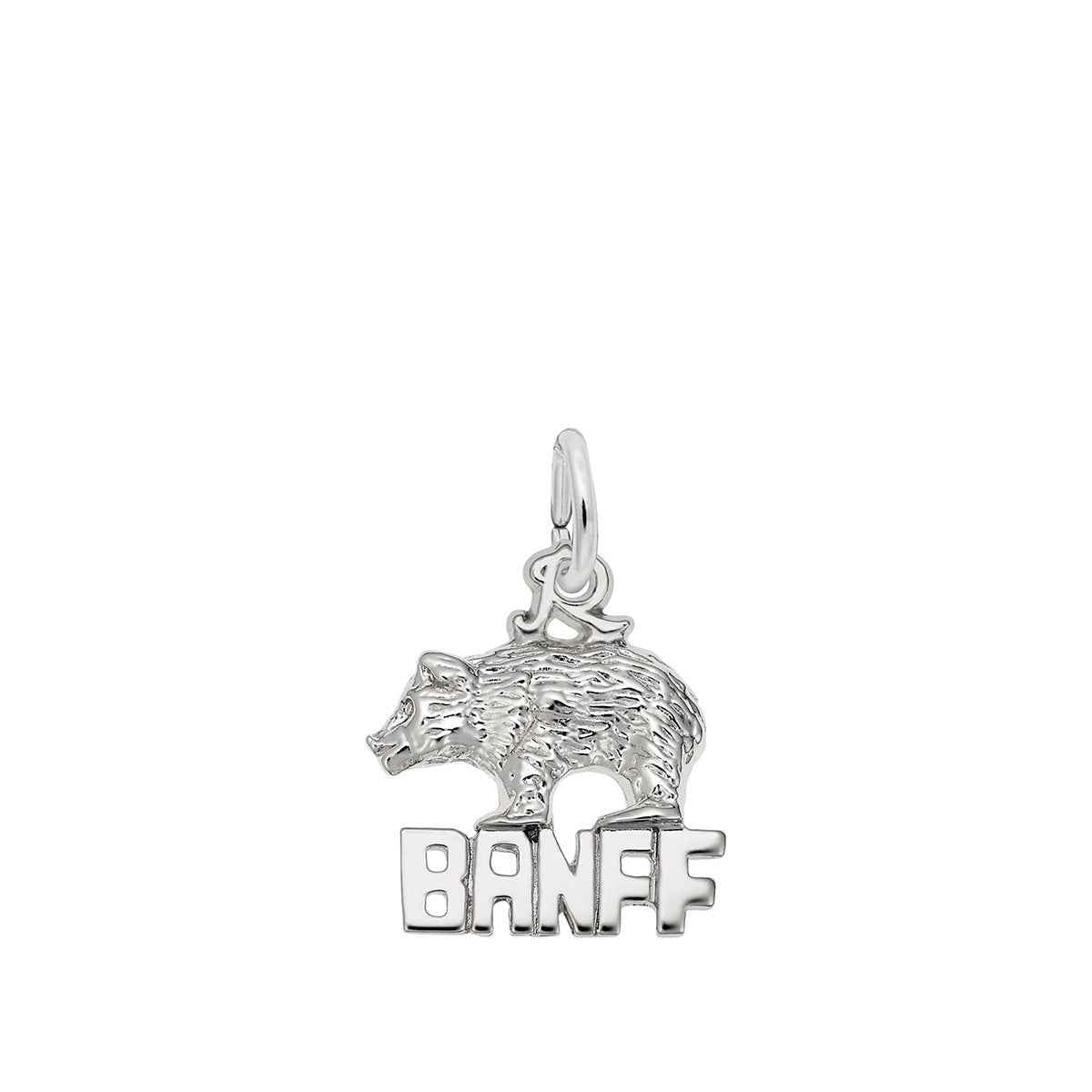 Banff & Bear Charm in Sterling Silver
