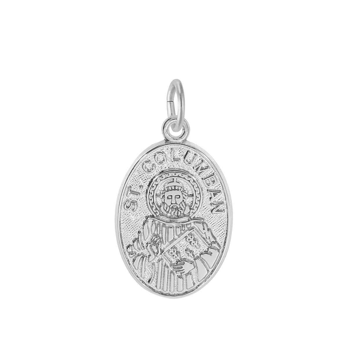 St. Columban Charm in Sterling Silver