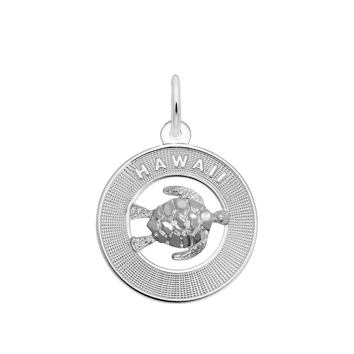 Hawaii Turtle Charm in Sterling Silver