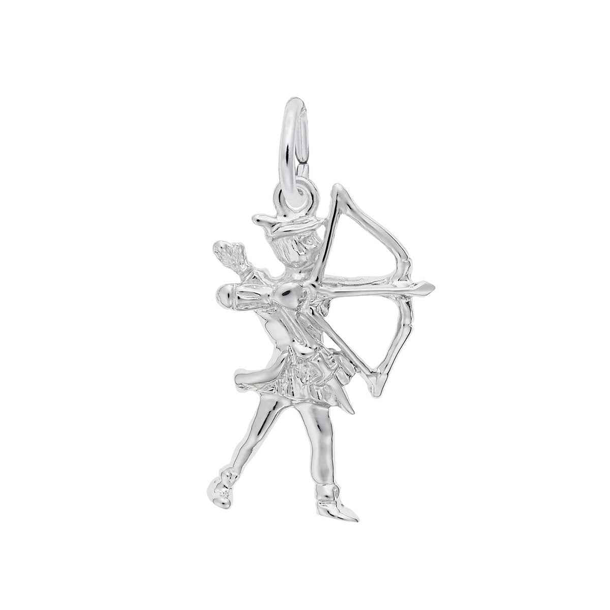 Archer Charm in Sterling Silver