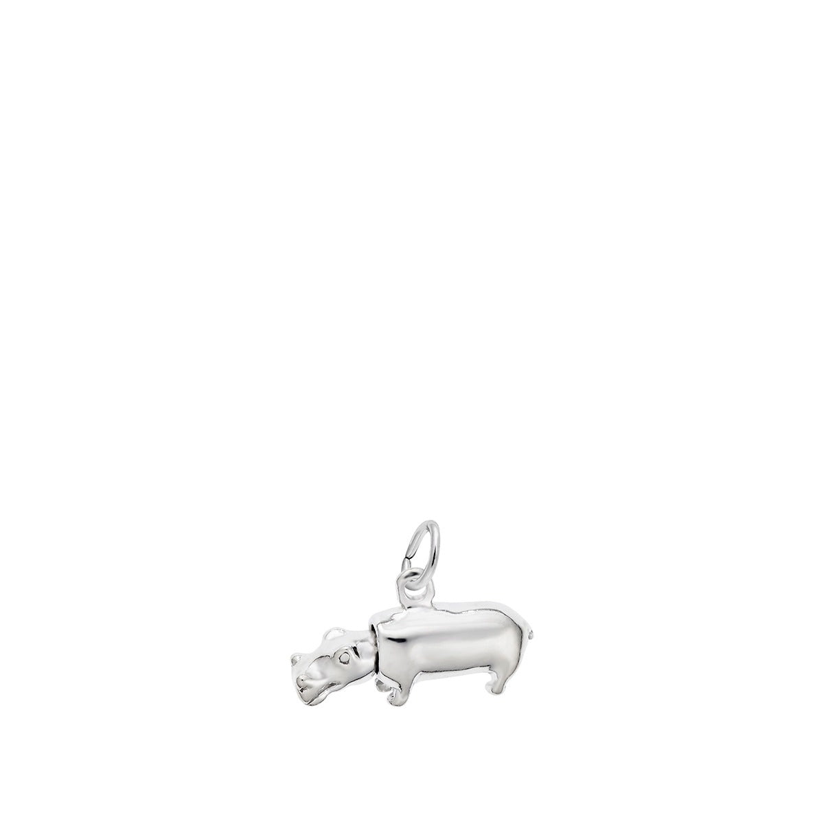 Hippo Charm Sterling Silver