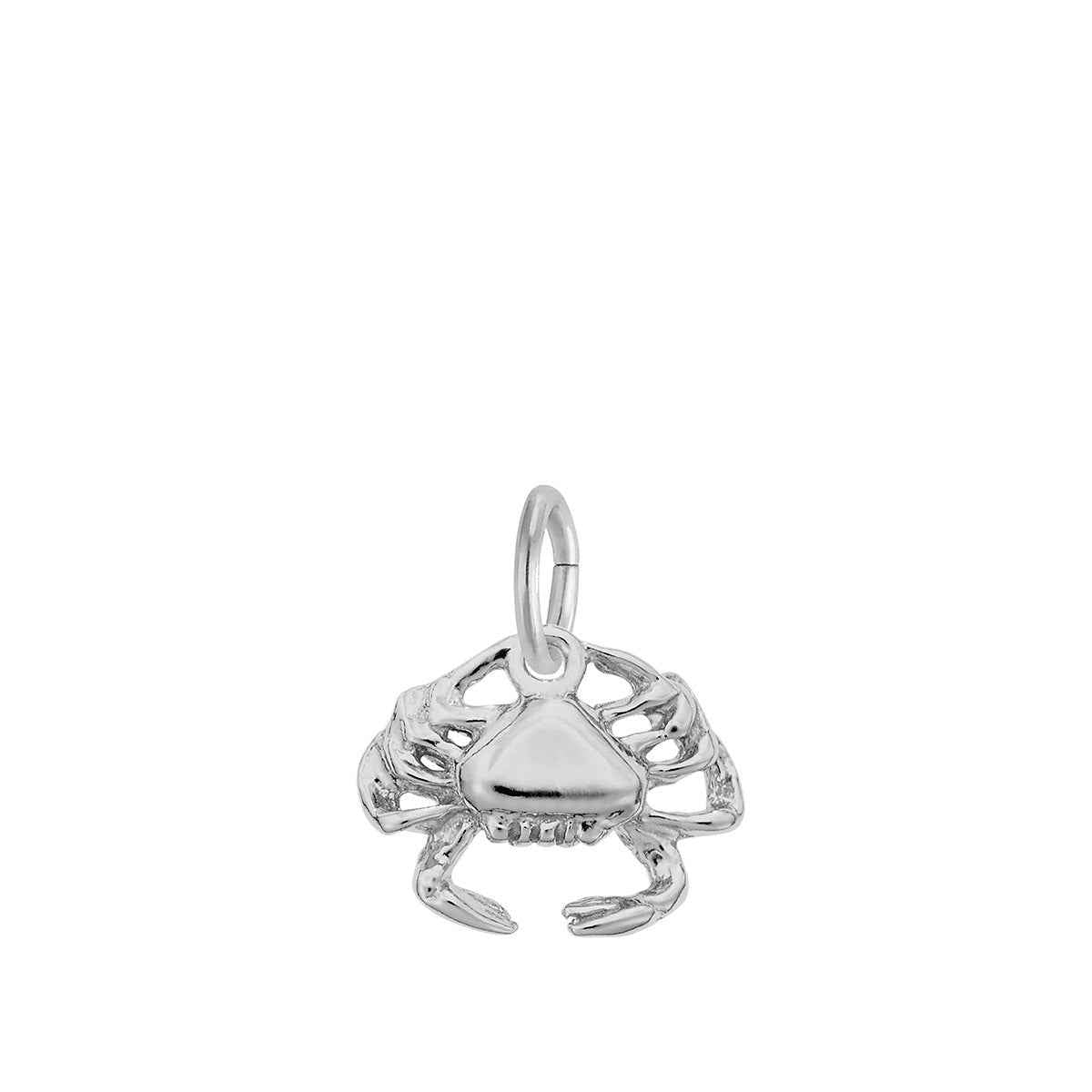 Crab Charm in Sterling Silver
