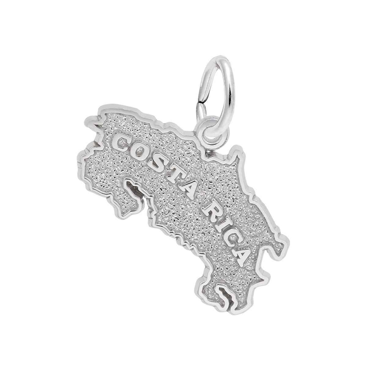 Costa Rica Charm in Sterling Silver