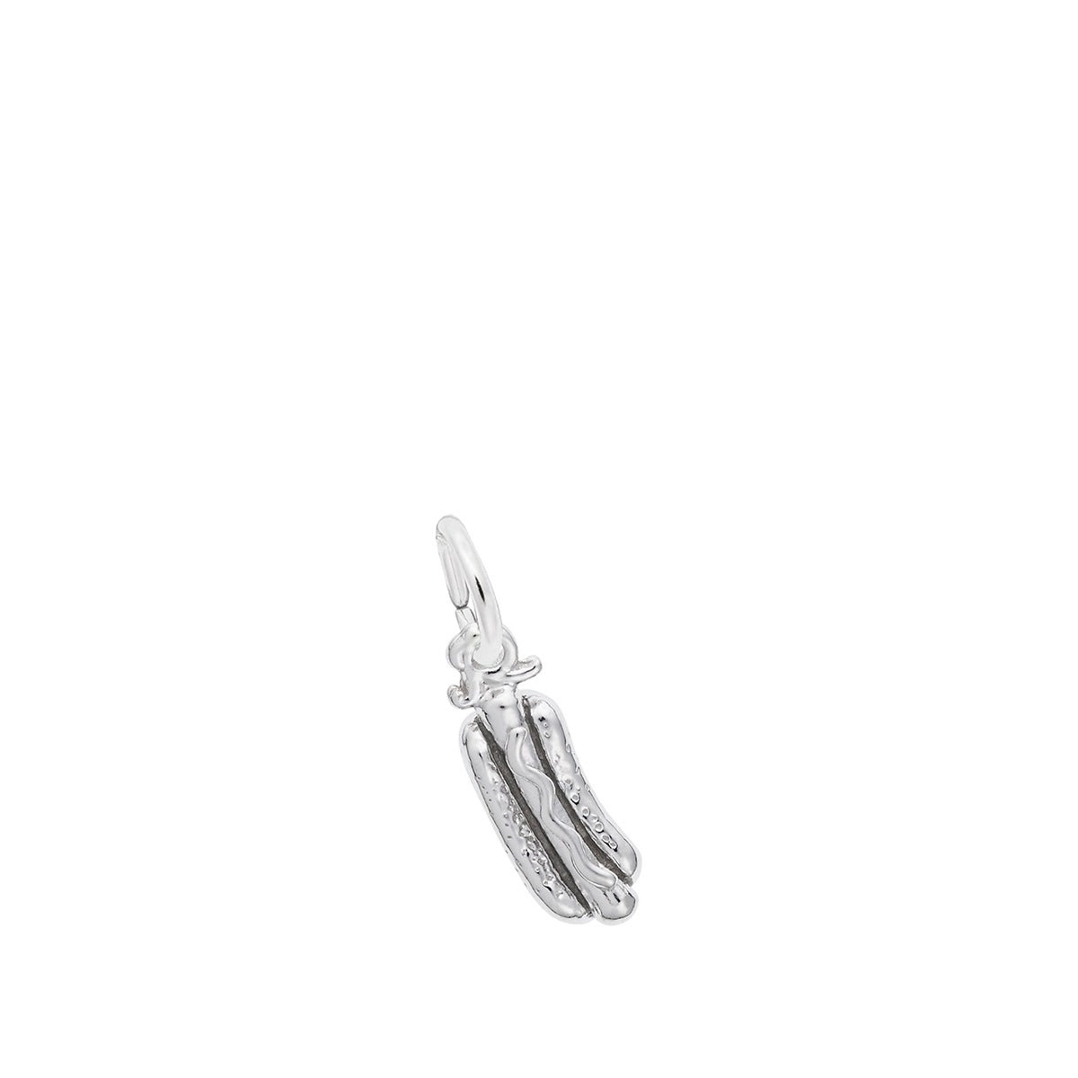 Hot Dog Charm Sterling Silver