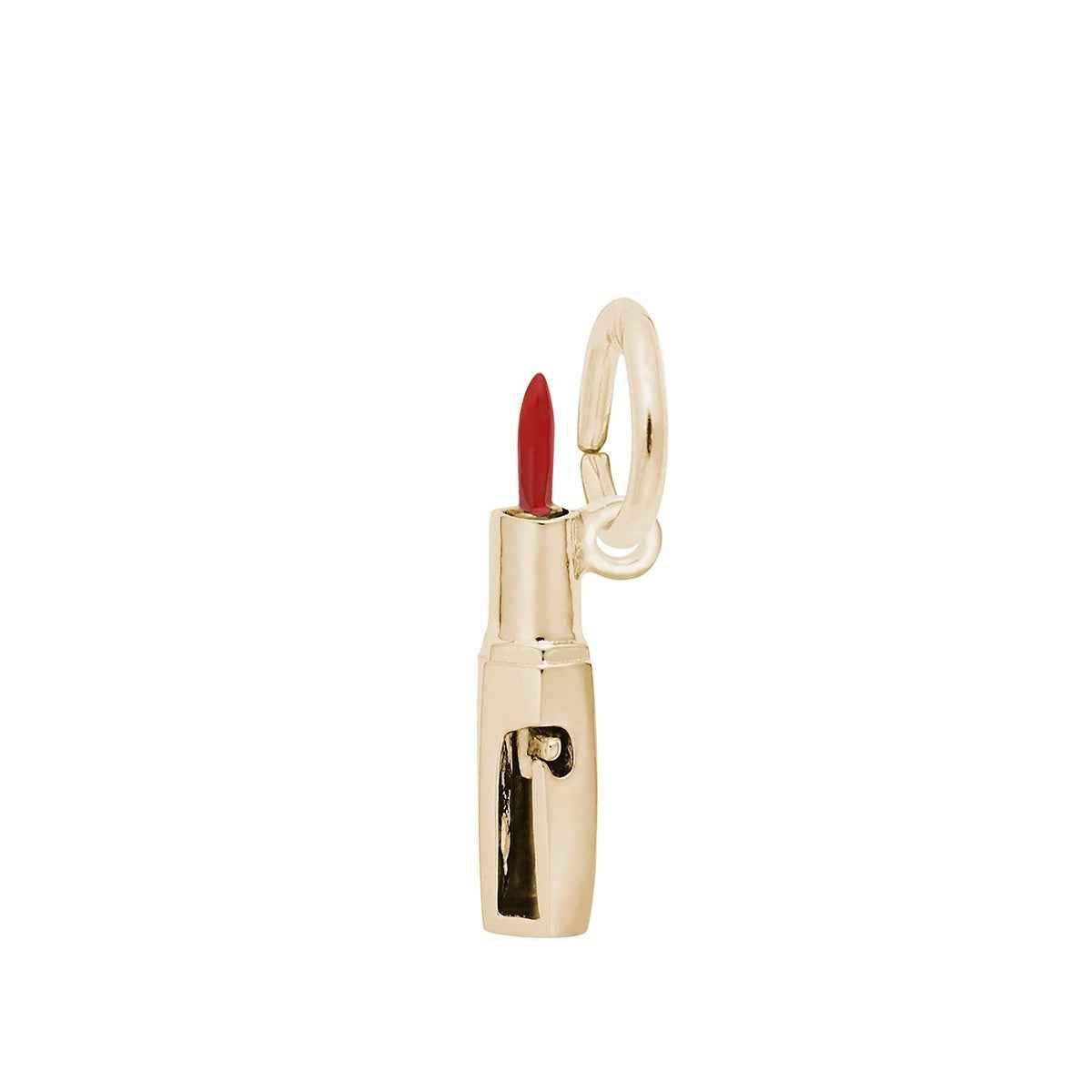 Lipstick Charm in 14K Yellow Gold