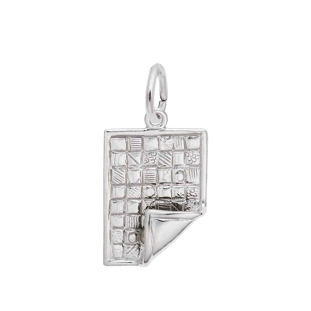 Quilt Charm in Sterling Silver