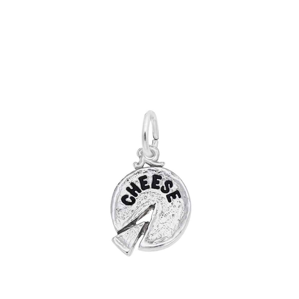 Cheese Charm in Sterling Silver