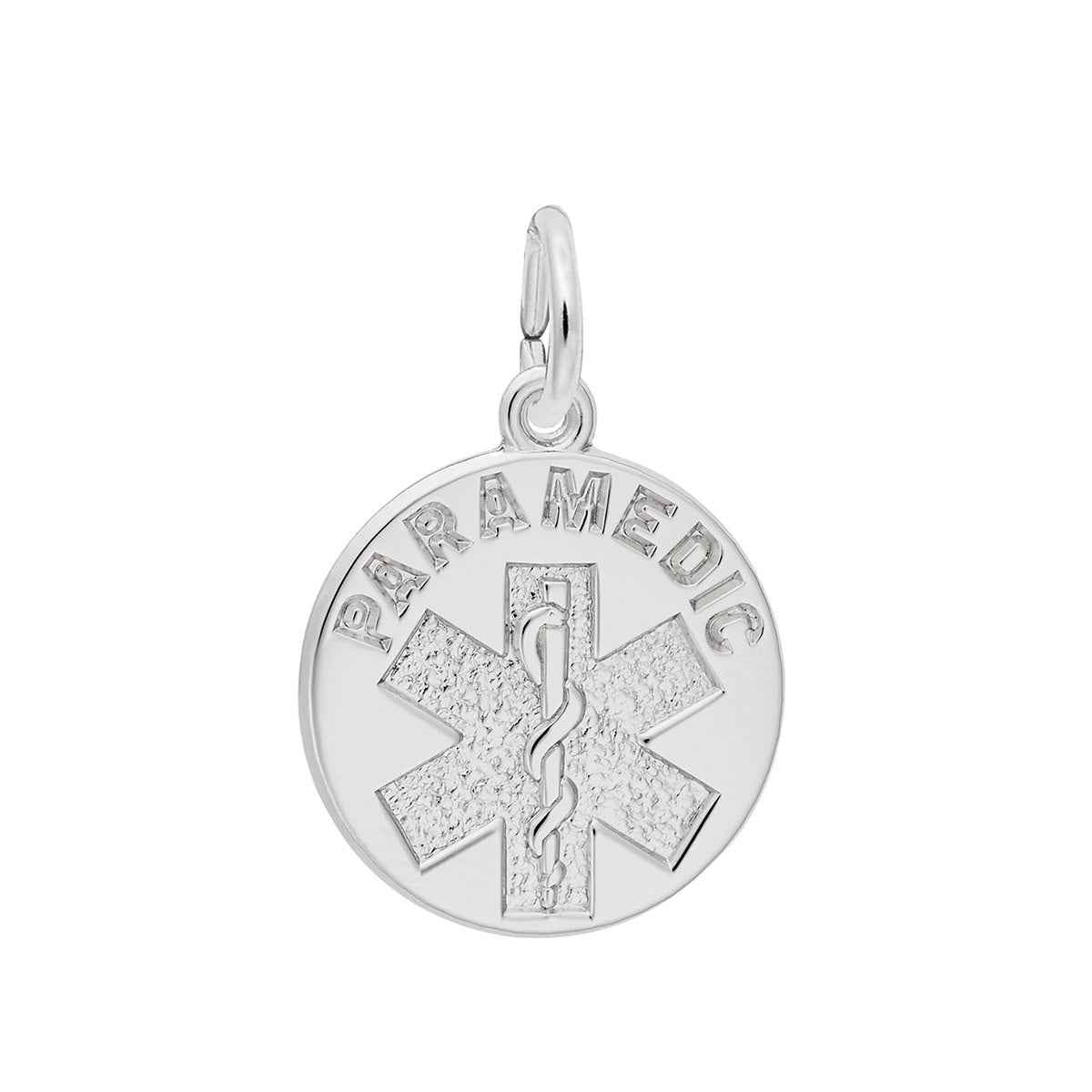 Paramedic Charm in Sterling Silver