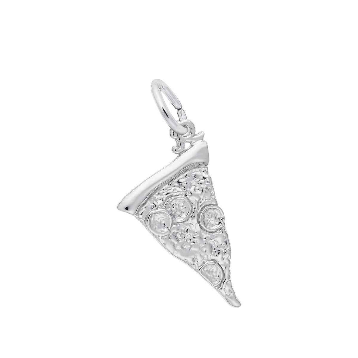 Pizza Slice Charm in Sterling Silver