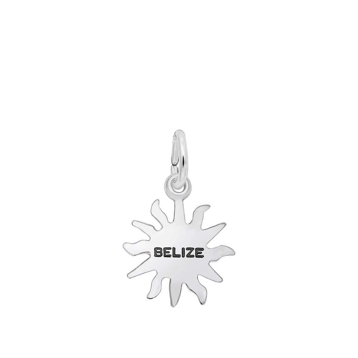 Belize Sun Small Charm Sterling Silver