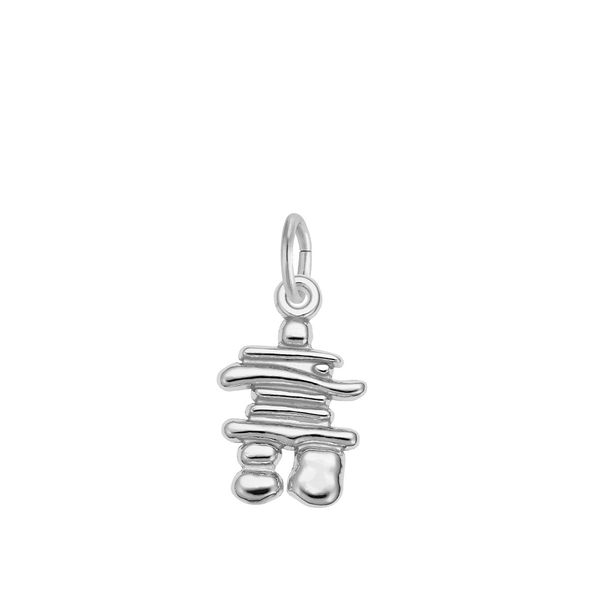 Small Inukshuk Charm Sterling Silver
