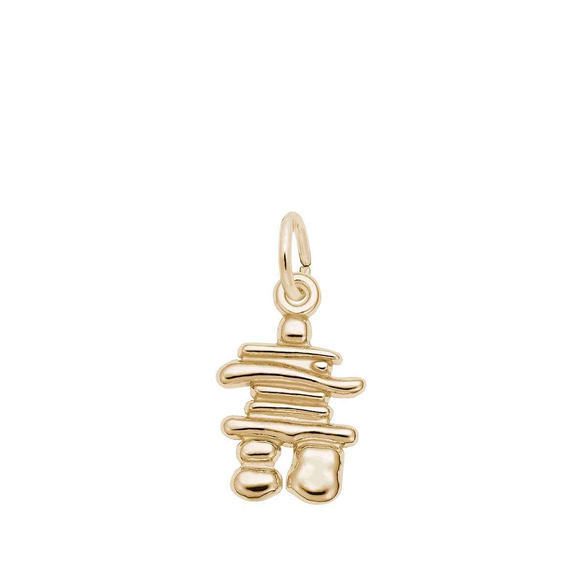 Inukshuk Charm in 14K Yellow Gold
