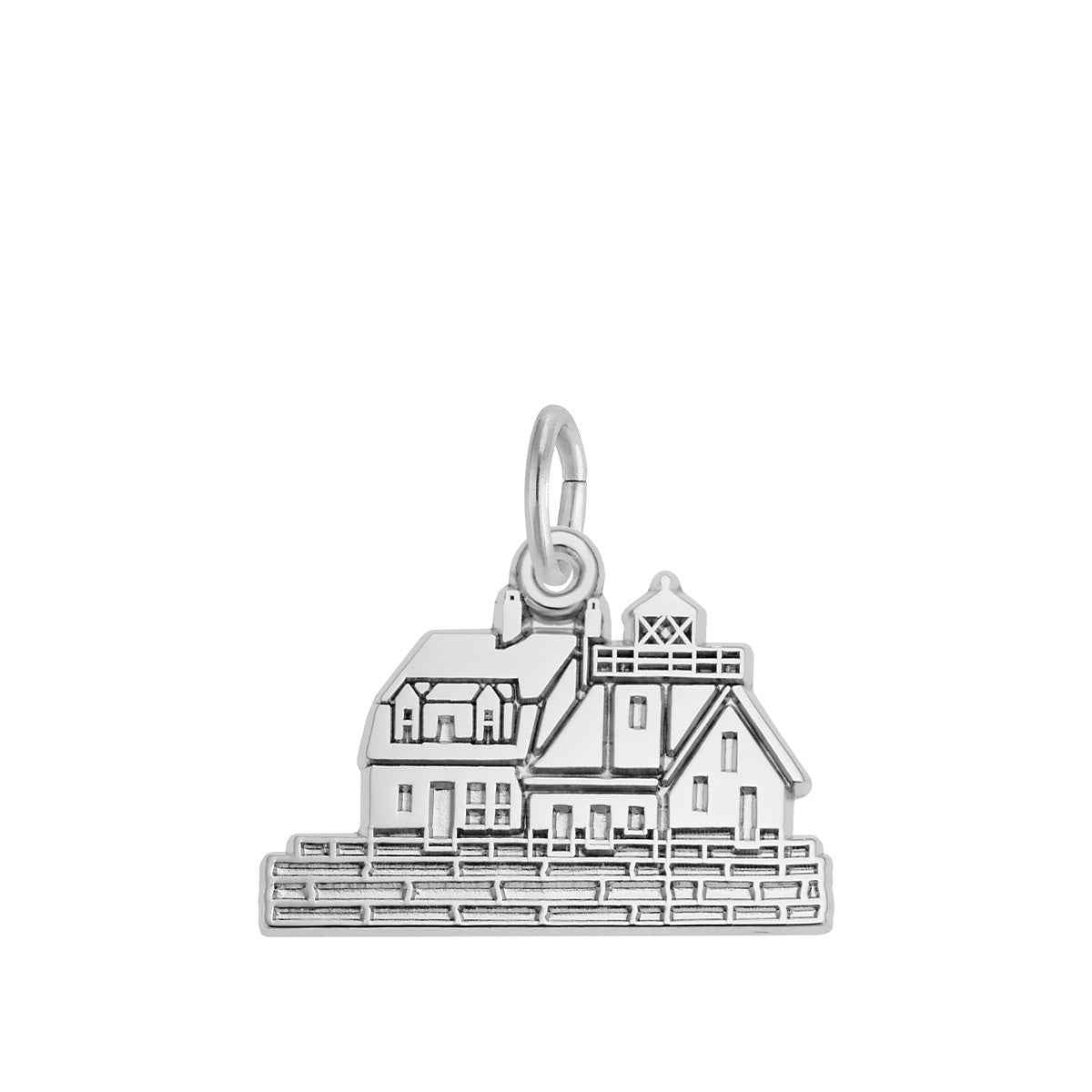 Rockland Me Lighthouse Charm in Sterling Silver