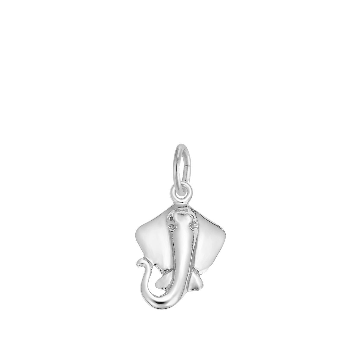 Sting Ray Charm Sterling Silver