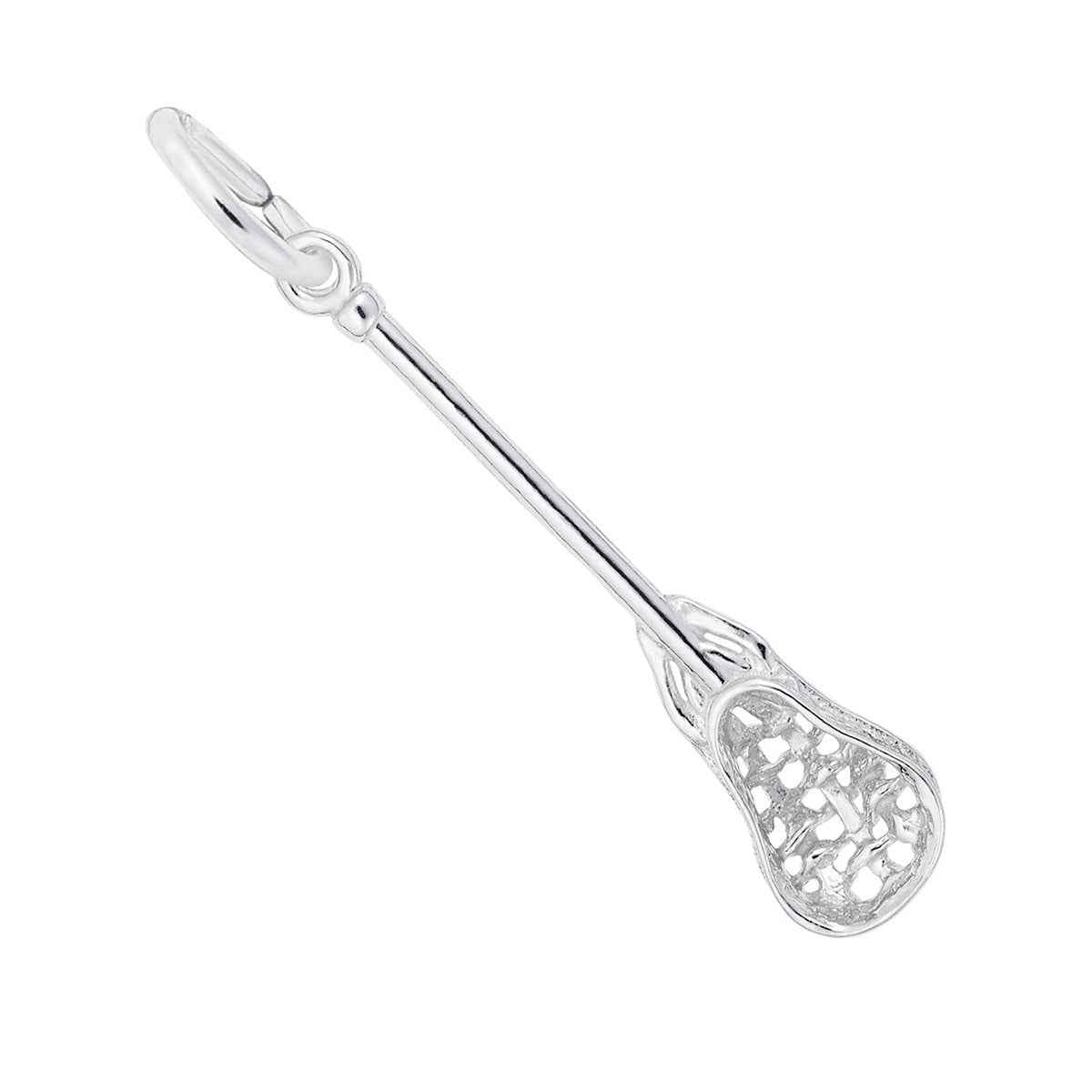 Lacrosse Charm in Sterling Silver