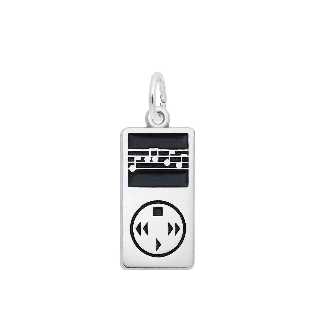 Personal Listening Device Charm in Sterling Silver