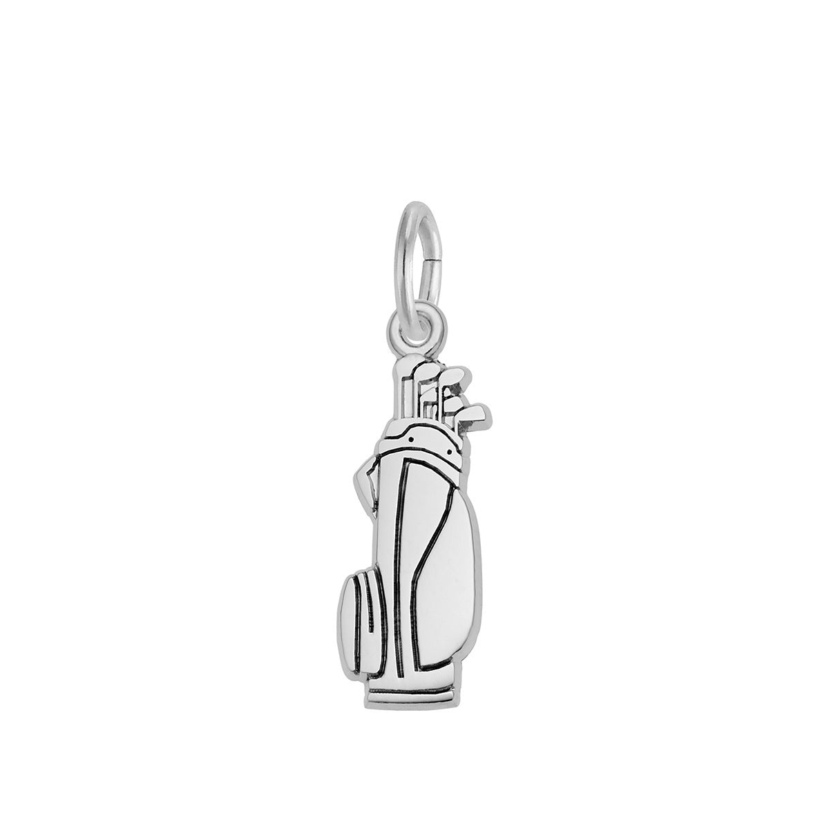 Golf Bag Charm Sterling Silver