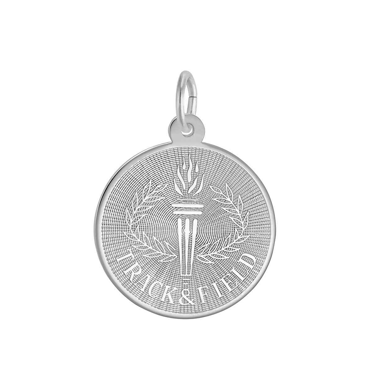 Track & Field Charm in Sterling Silver