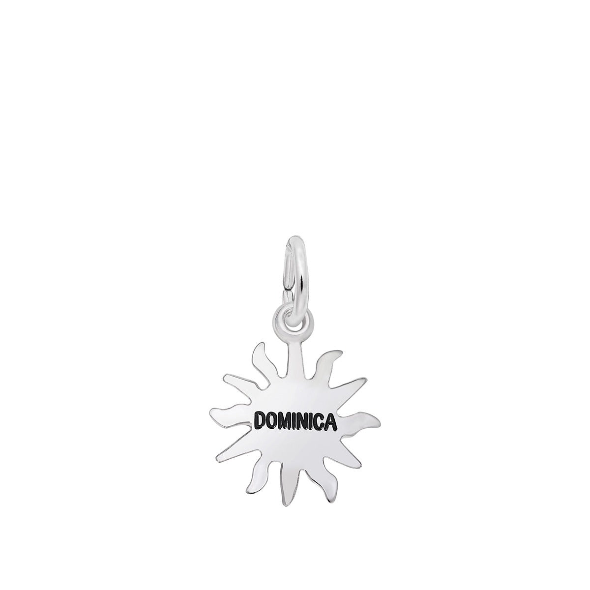 Dominica Sun Small Charm Sterling Silver