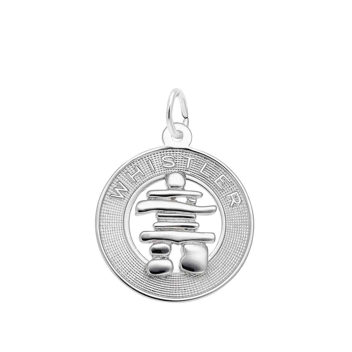 Whistler Inukshuk Charm in Sterling Silver