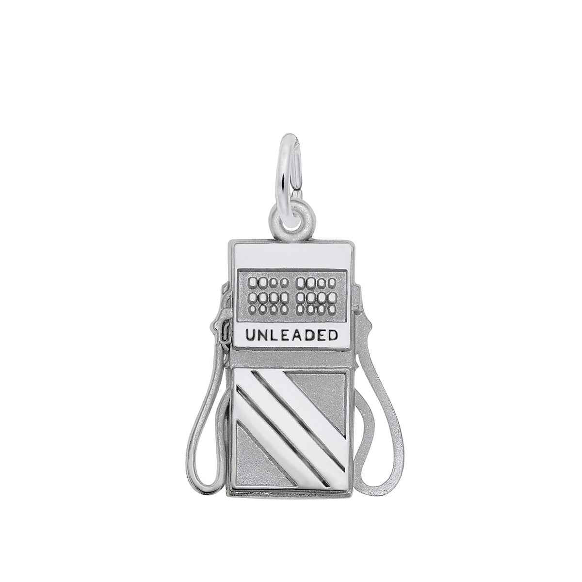 Gas Pump Charm in Sterling Silver