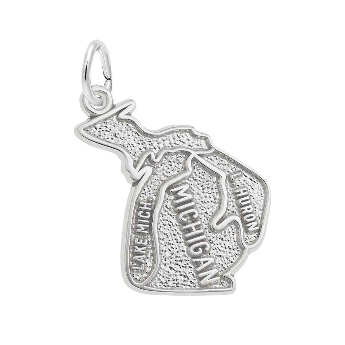 Michigan Charm in Sterling Silver