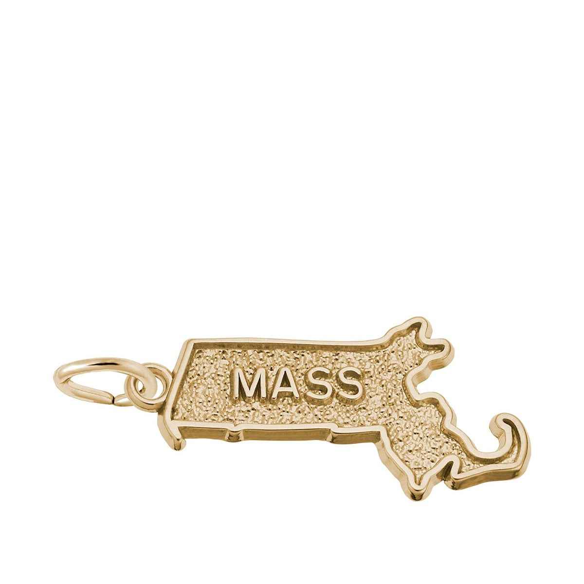 Massachusetts Charm in 14K Yellow Gold