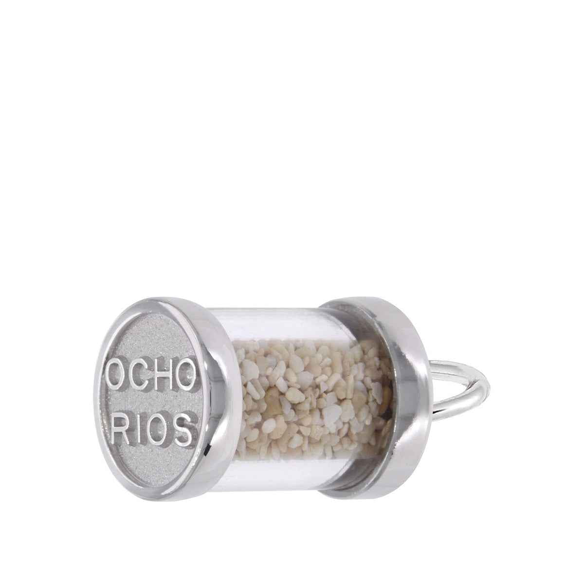 Jamaica Ocho Rios Sand Capsule Charm in Sterling Silver