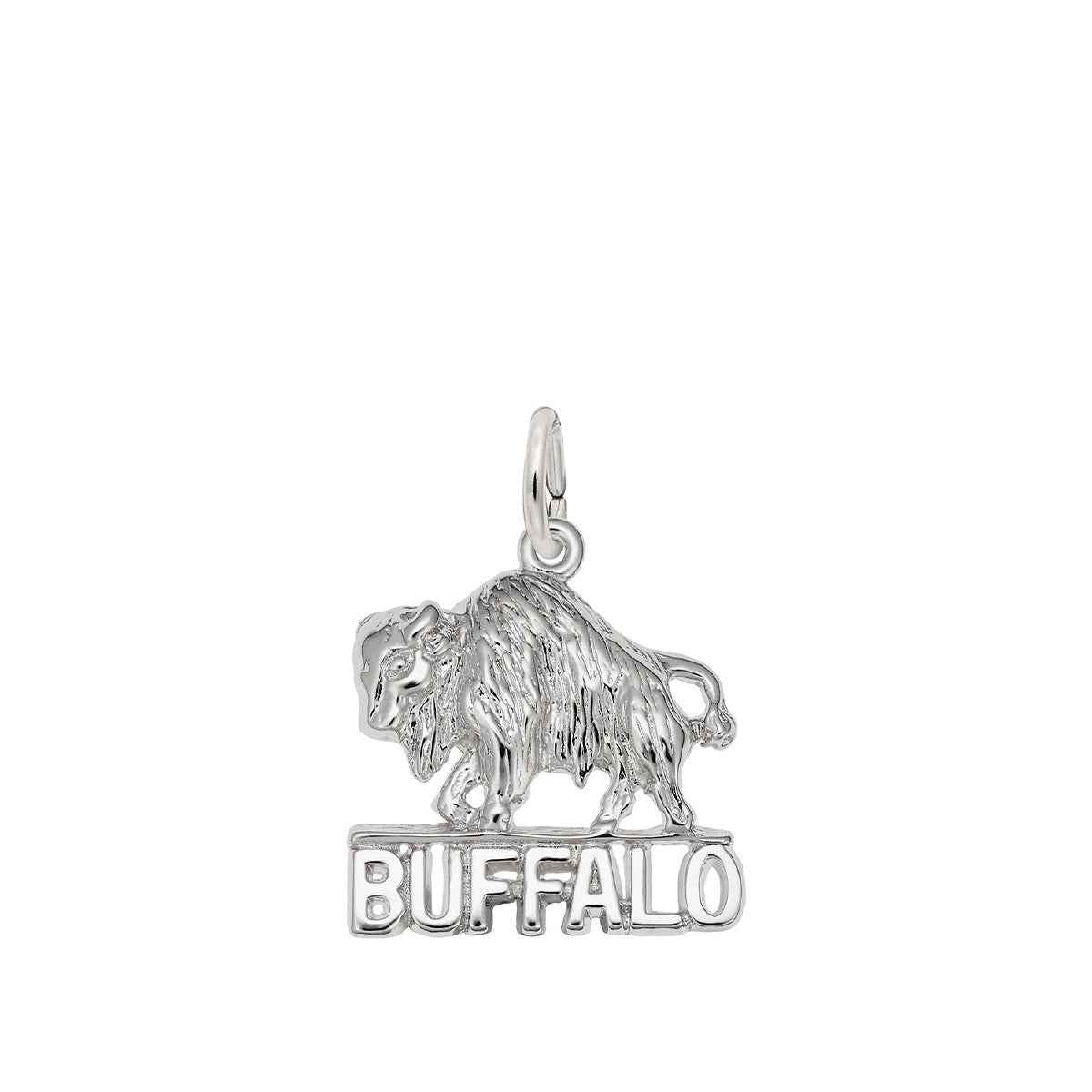 Buffalo New York Charm in Sterling Silver