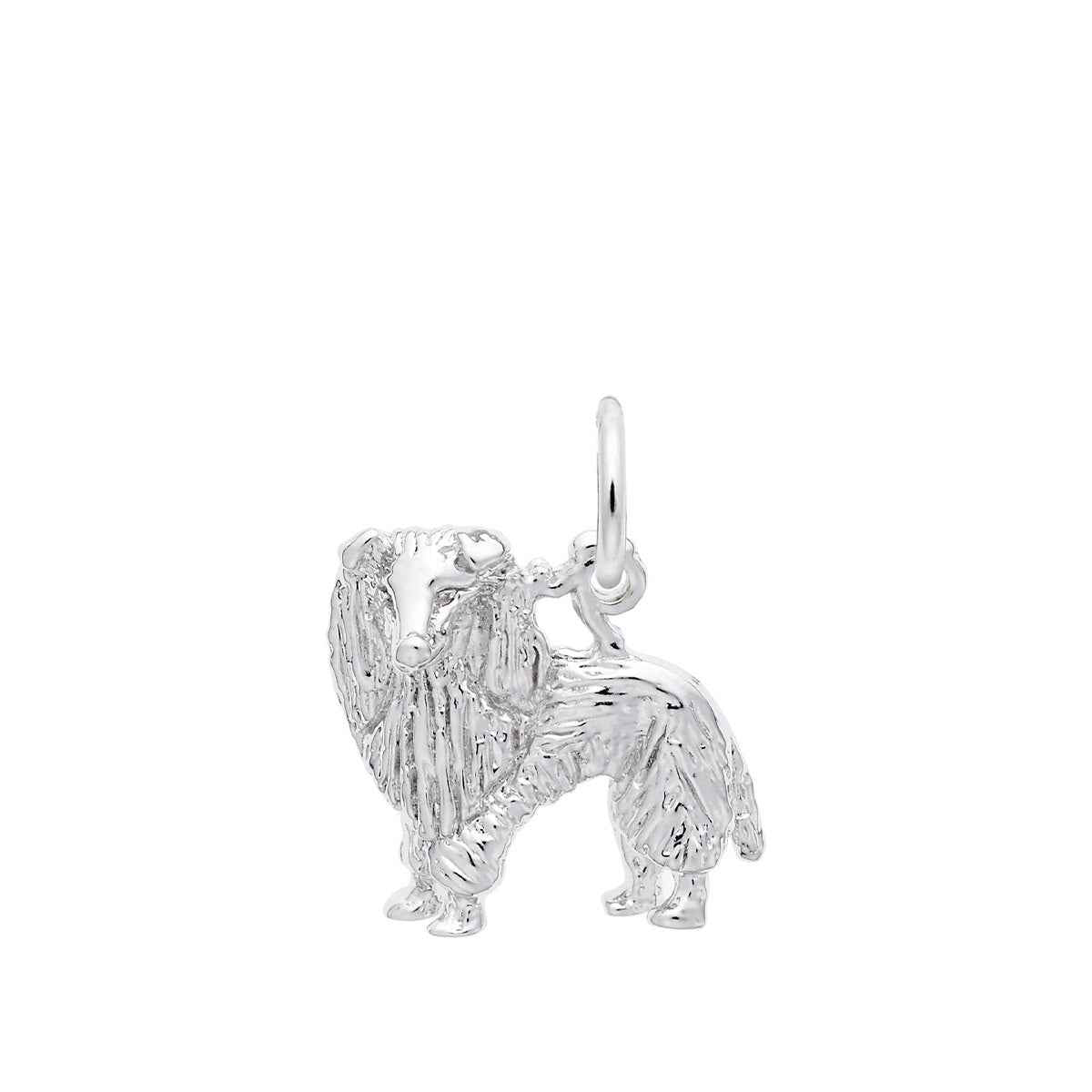 Sheltie Charm in Sterling Silver