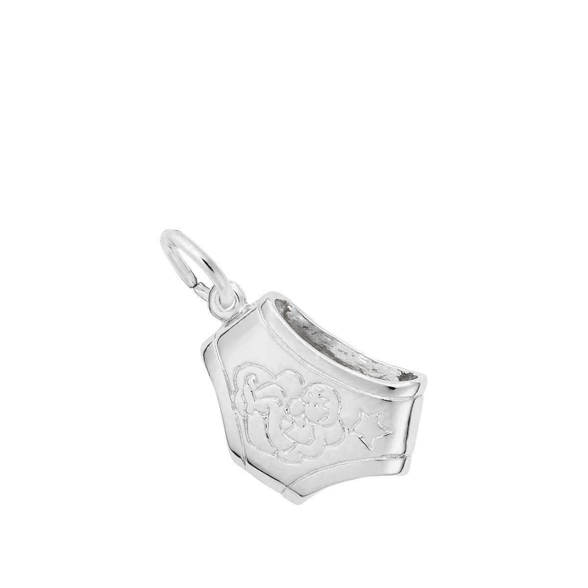 Diaper Charm in Sterling Silver