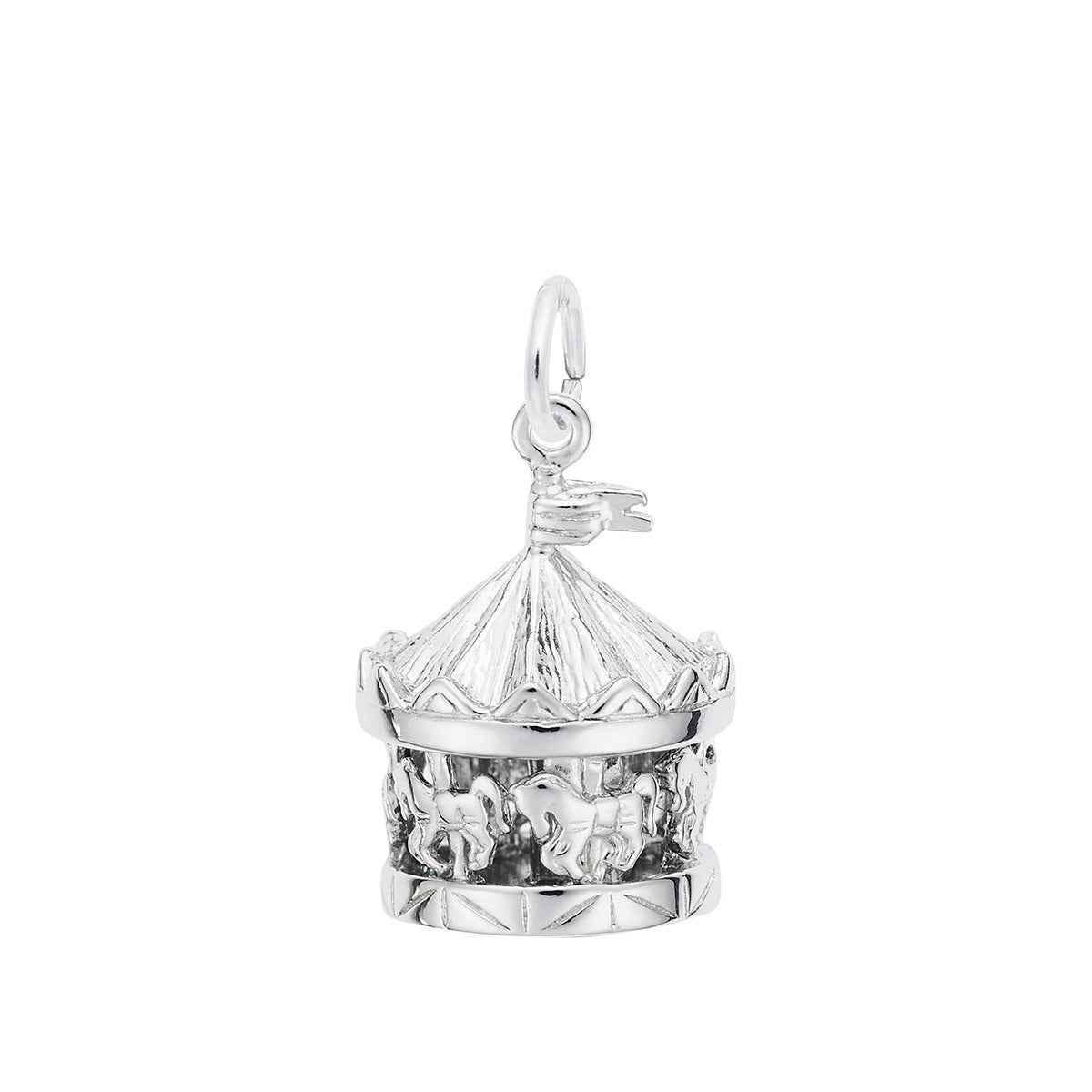 Carousel Charm in Sterling Silver