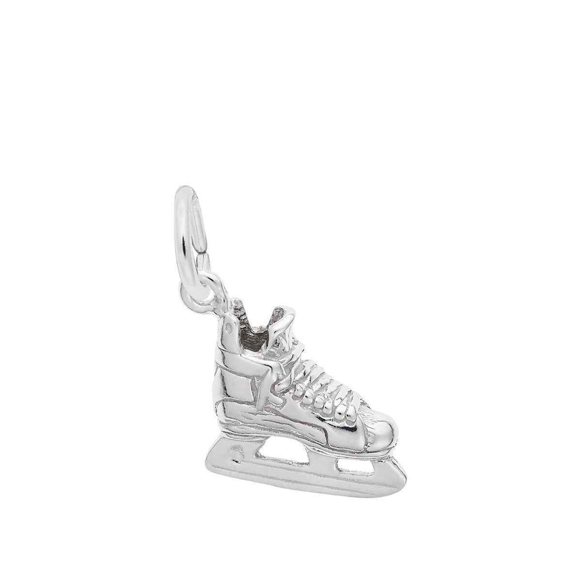 Hockey Skate Charm in Sterling Silver