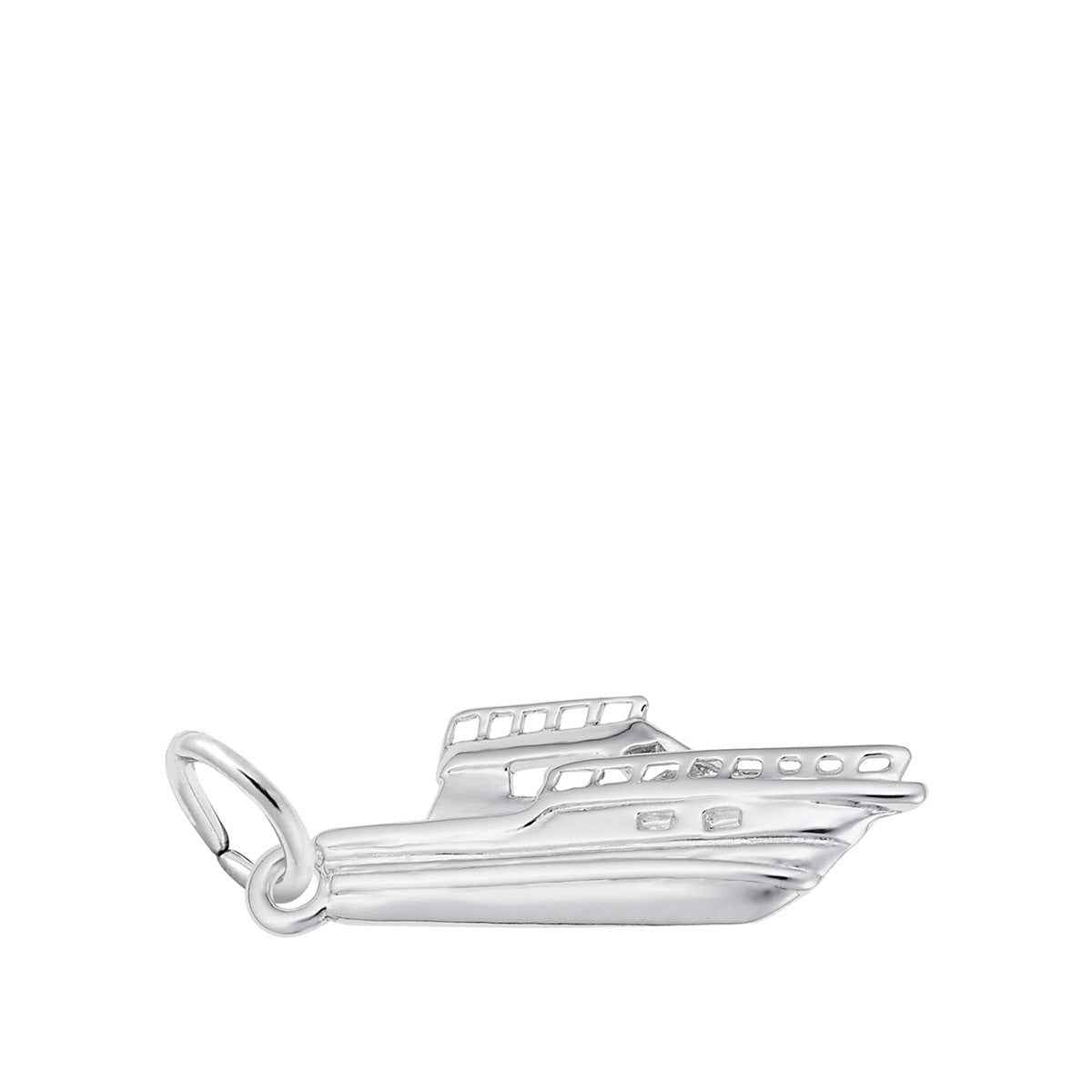 Speedboat Charm in Sterling Silver
