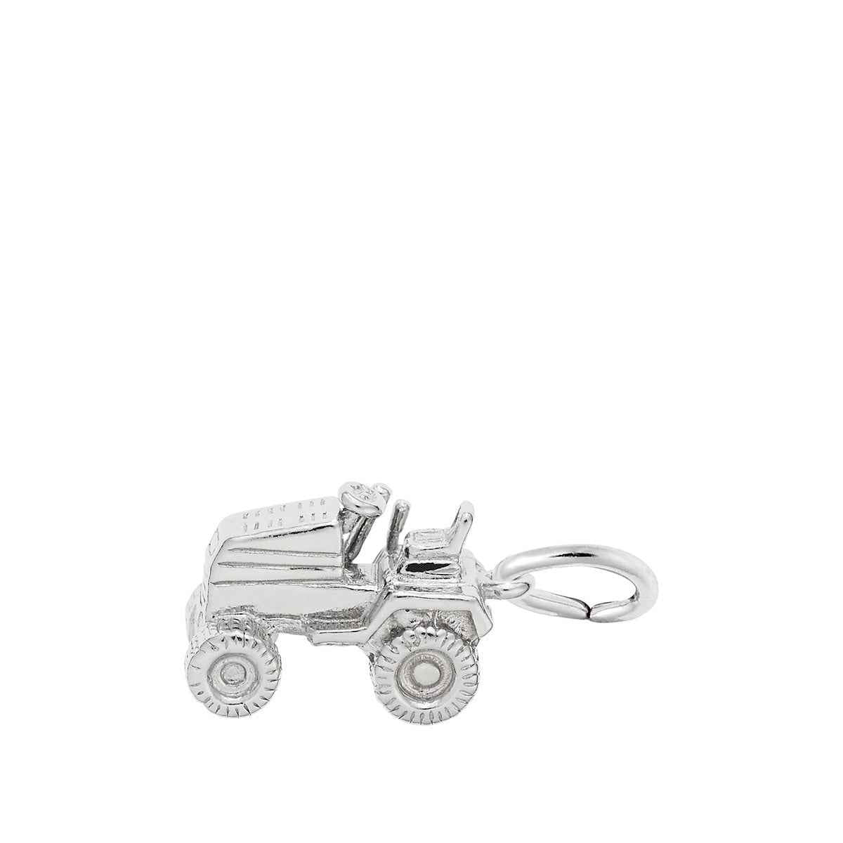 Riding Lawn Mower Charm in Sterling Silver
