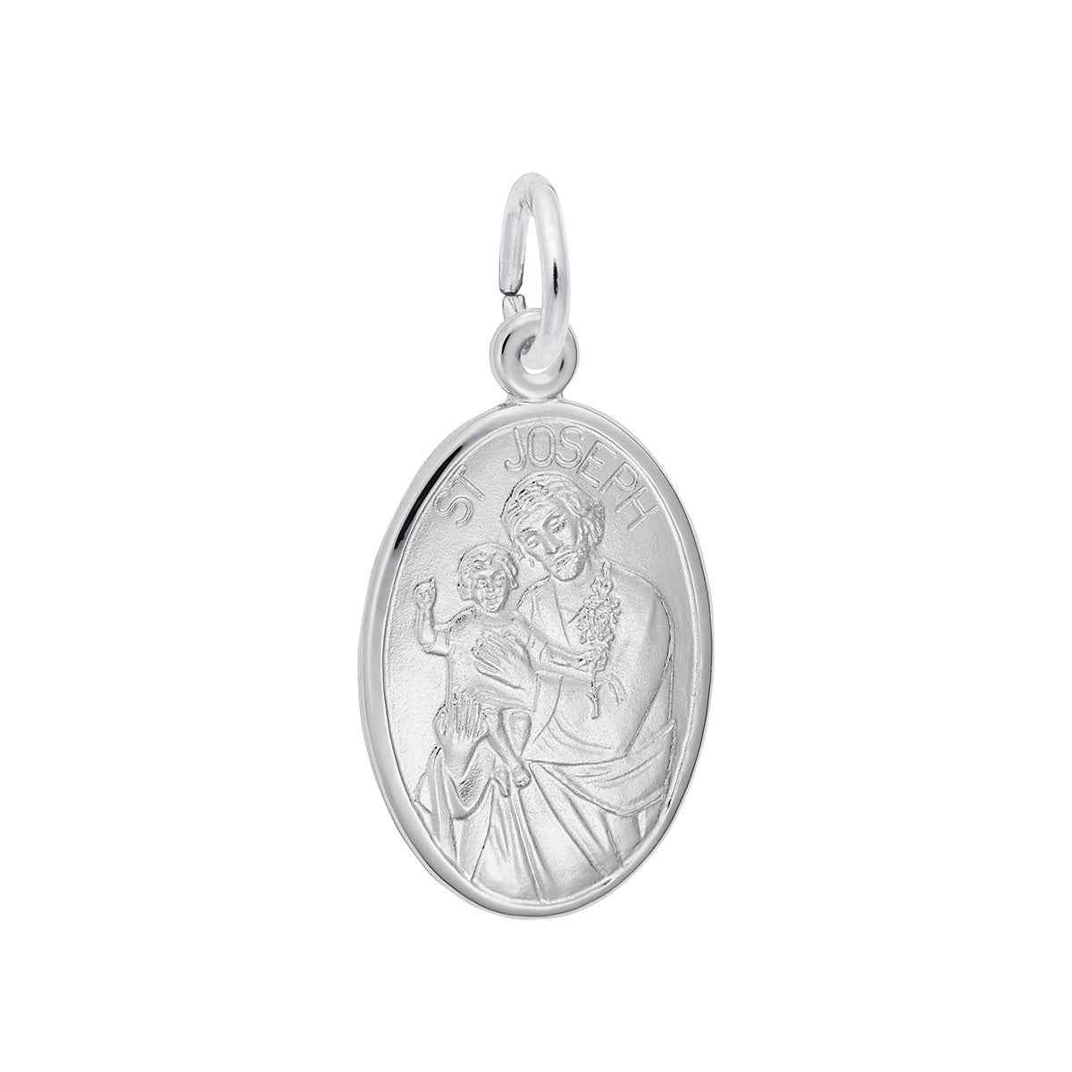 St. Joseph Charm in Sterling Silver