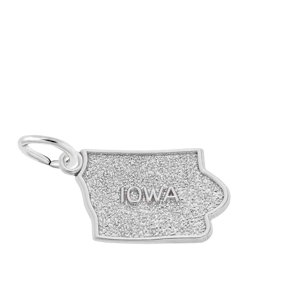 Iowa Charm in Sterling Silver