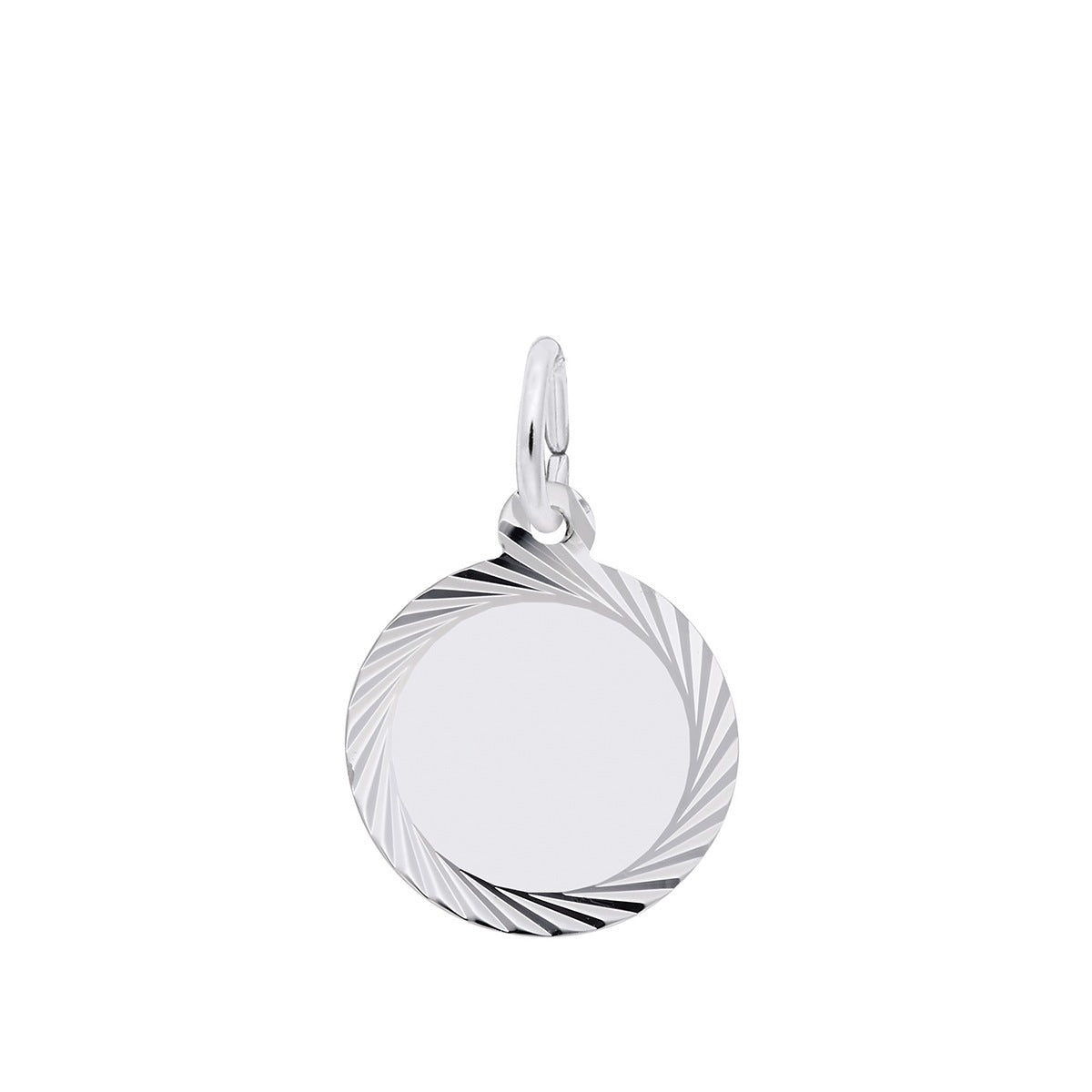 Disc Charm Sterling Silver