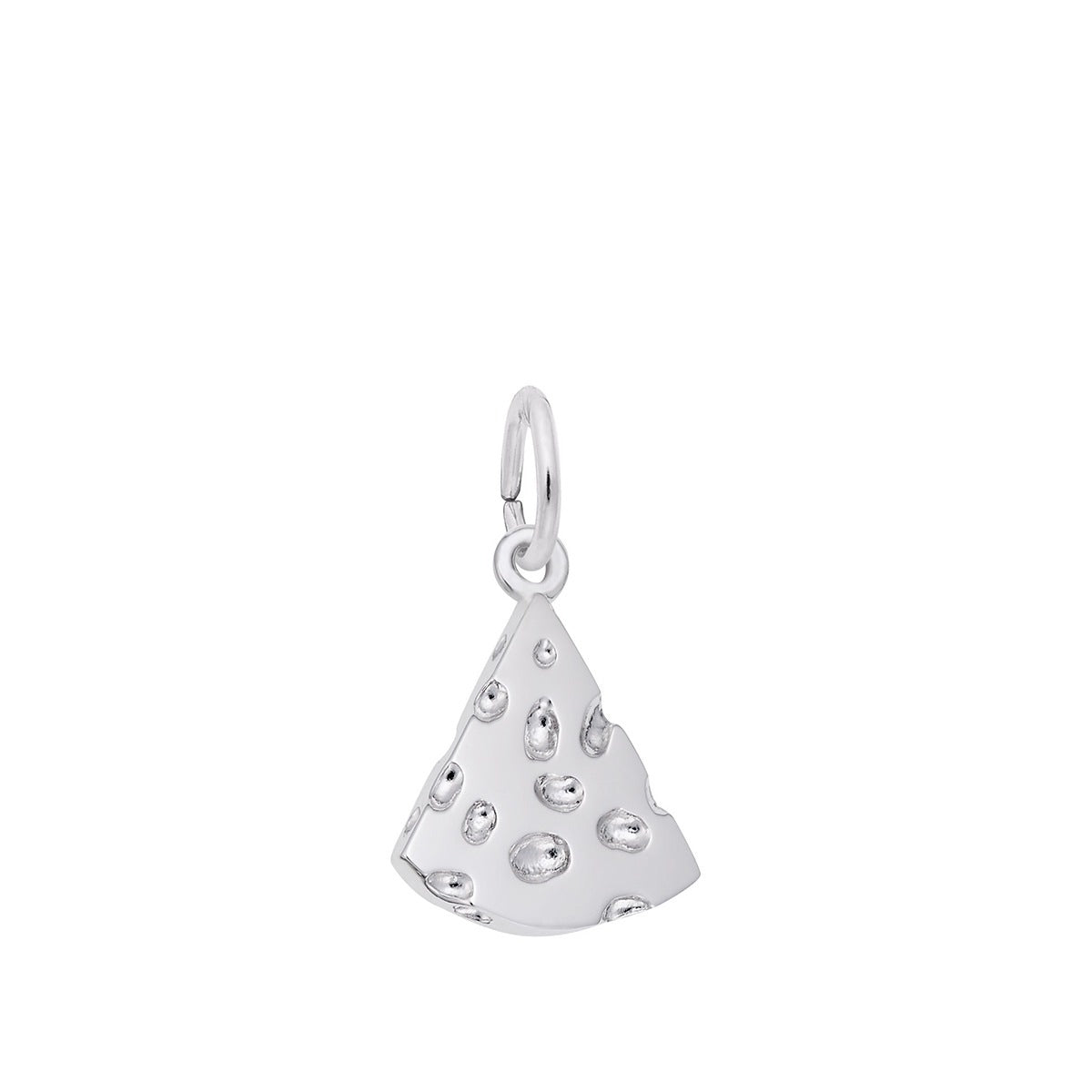 Cheese Slice Charm Sterling Silver