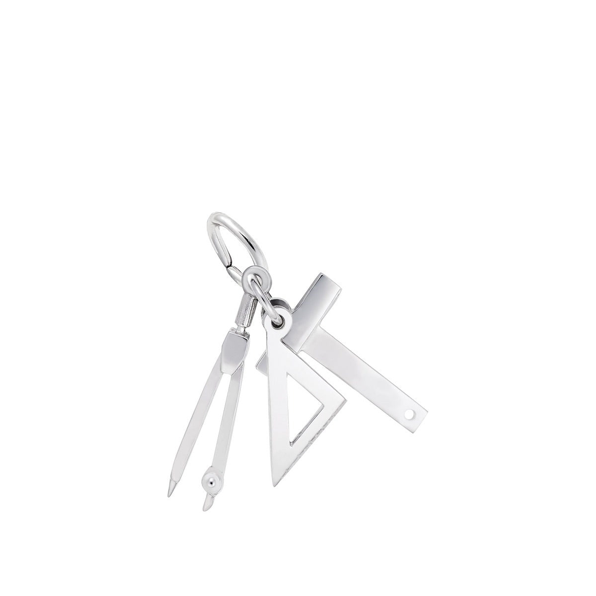Draftsman Tools Charm Sterling Silver