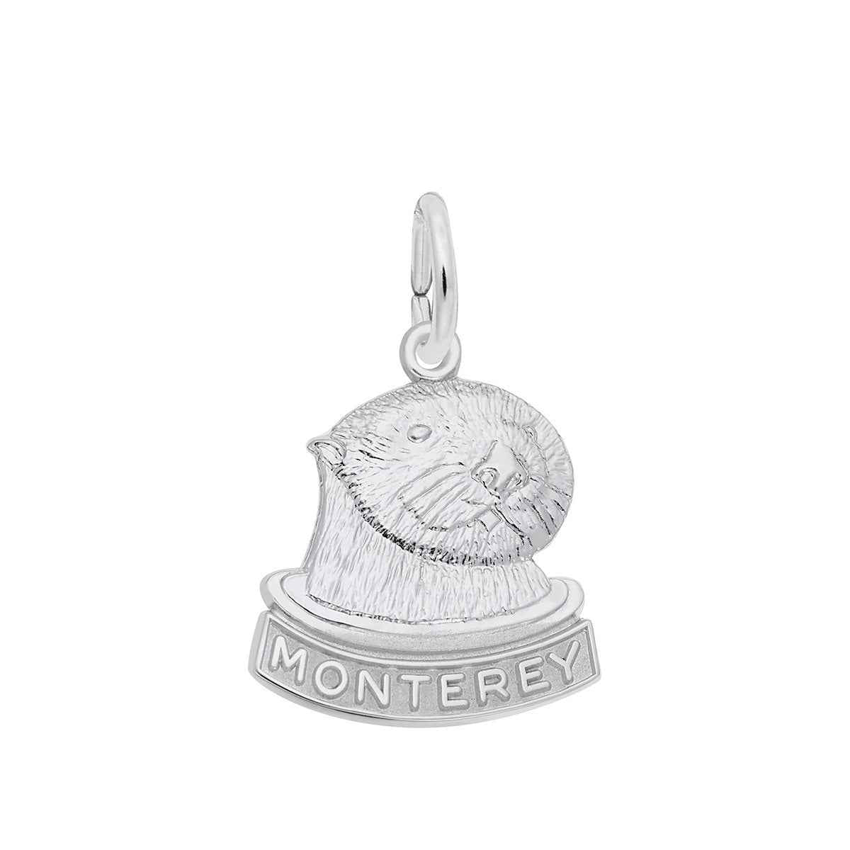 Sea Otter Monterey Charm in Sterling Silver