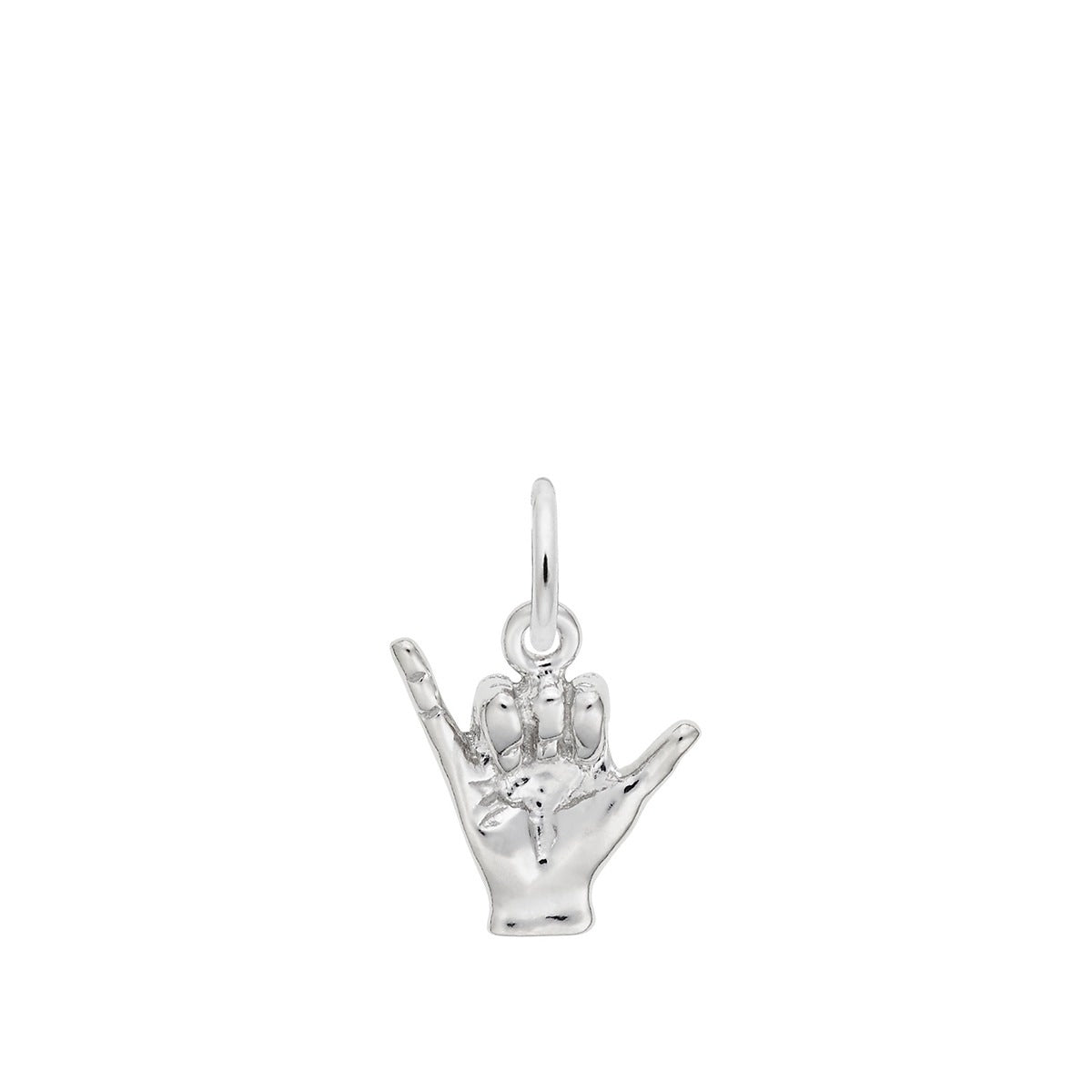 Hang Loose Charm Sterling Silver