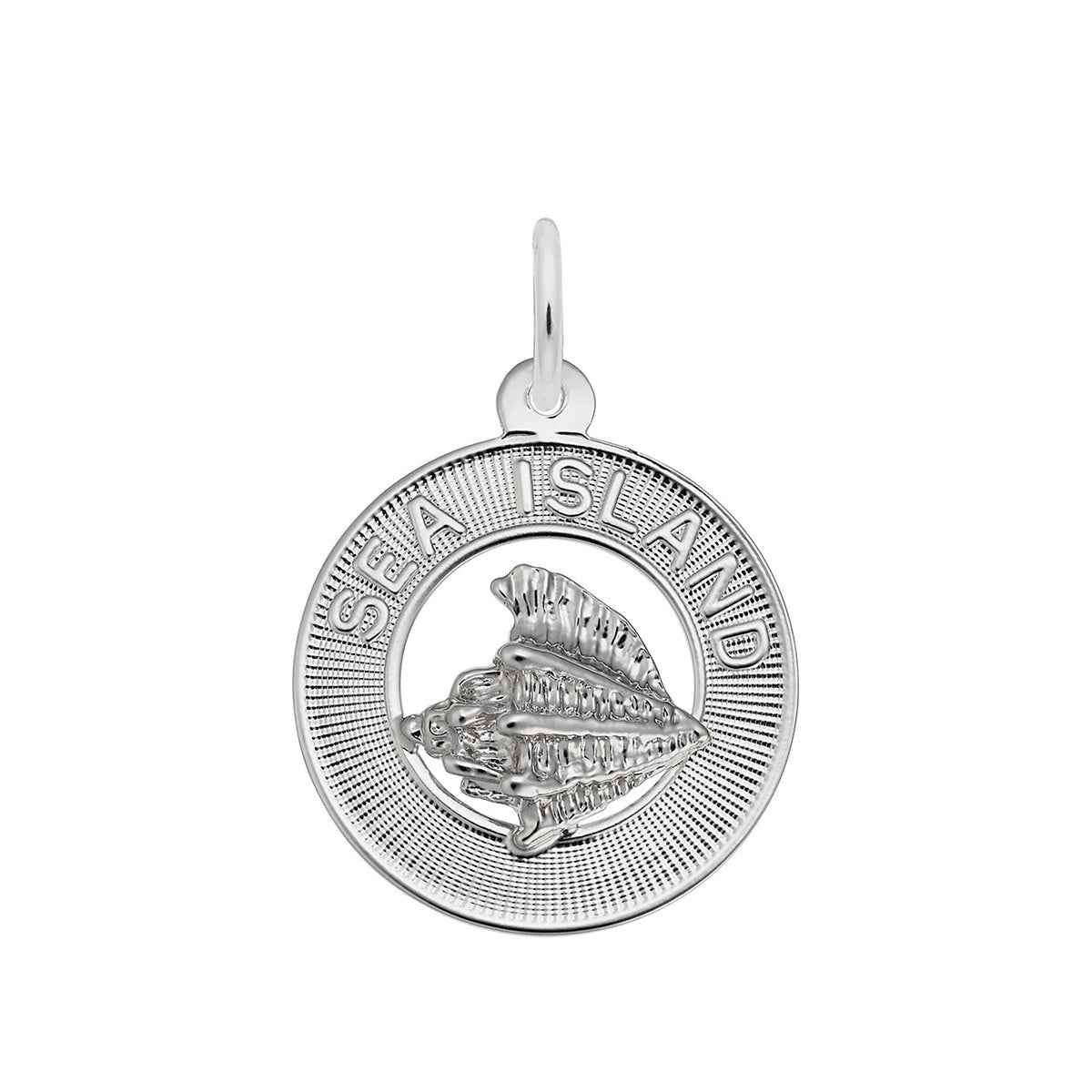 Sea Island Charm in Sterling Silver