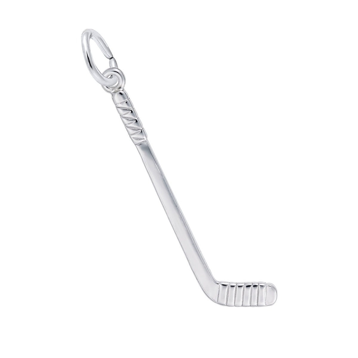 Hockey Stick Charm Sterling Silver