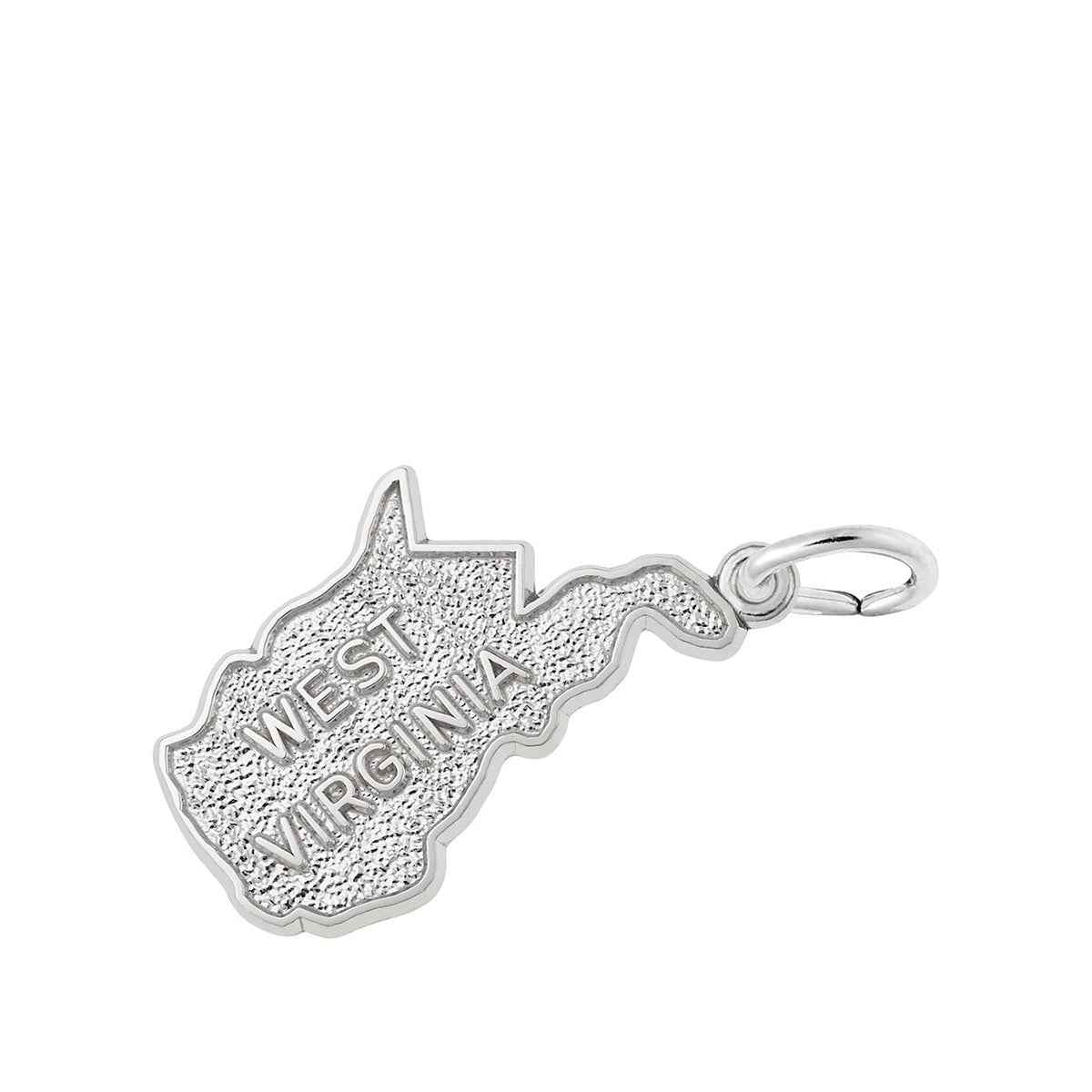 West Virginia Charm in Sterling Silver