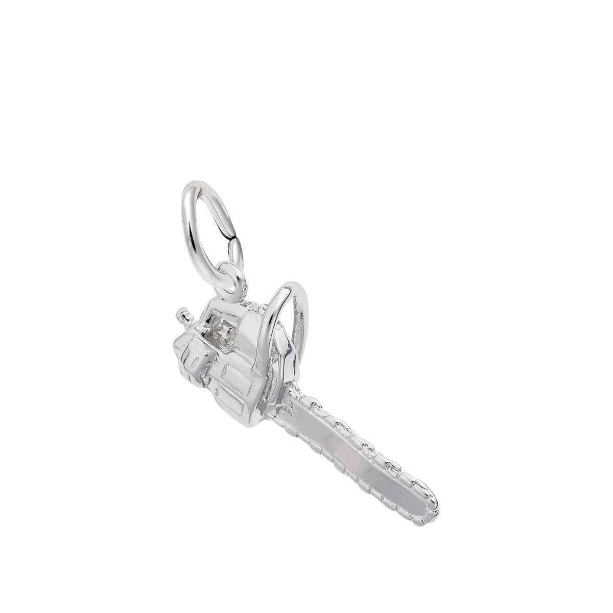 Chainsaw Charm in Sterling Silver