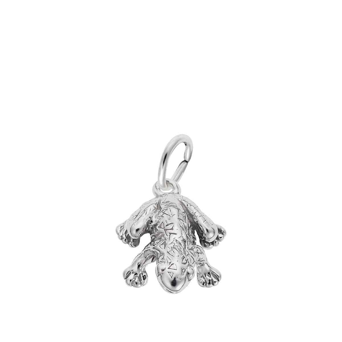 Frog 3D Charm in Sterling Silver