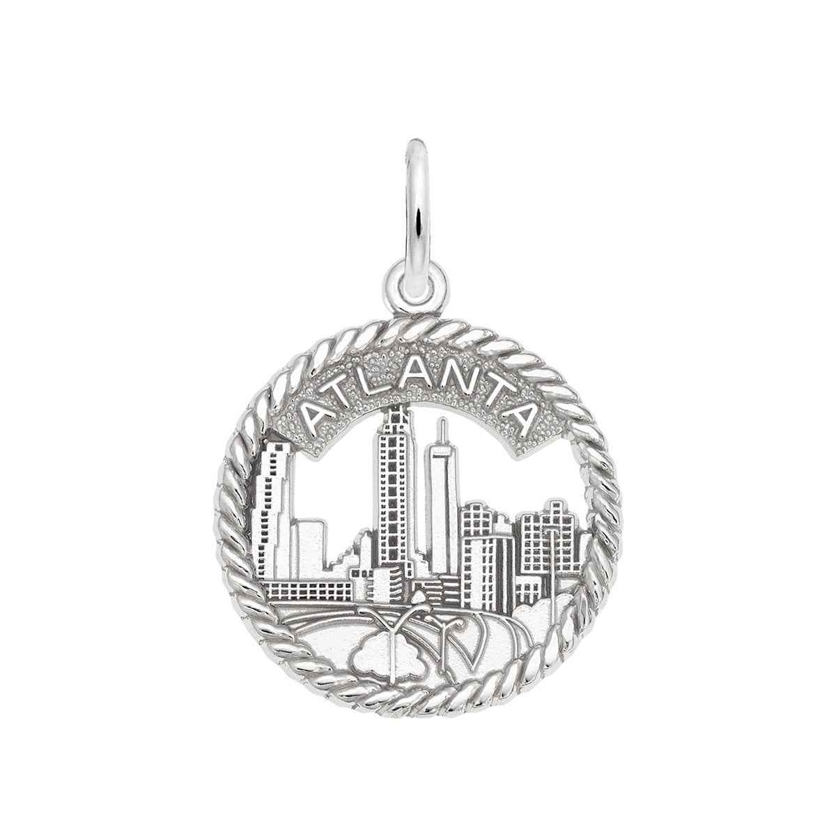 Atlanta Disc Charm in Sterling Silver