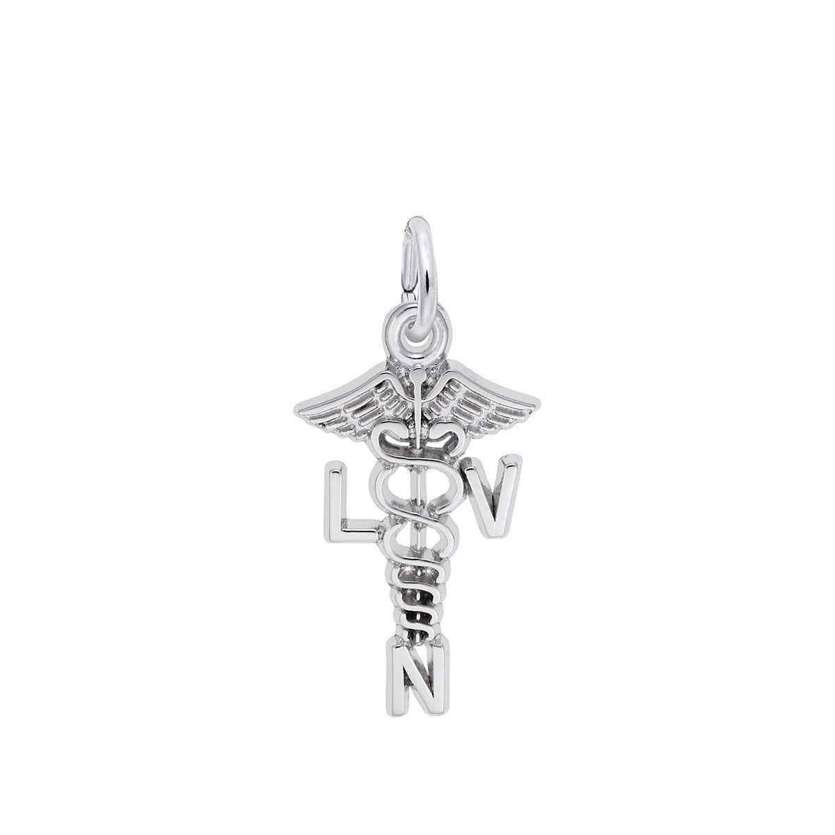 L.V.N. Charm in Sterling Silver
